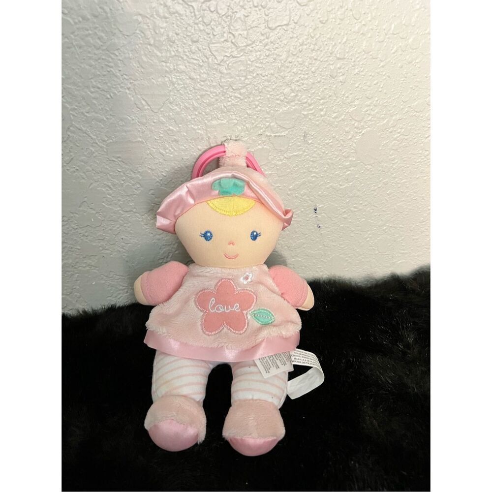 Kids Preferred Music Pink Baby Doll Love Plush Lovey You Are My Sunshine Clip On